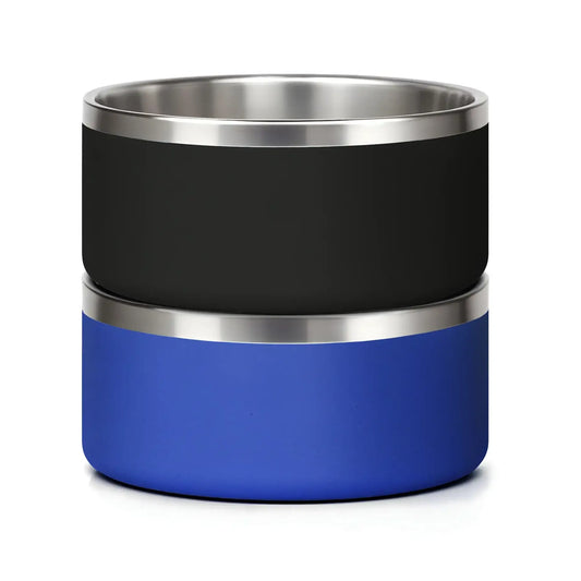 Stainless Steel Dog Bowl Bundle – Custom Color (2-Pack)