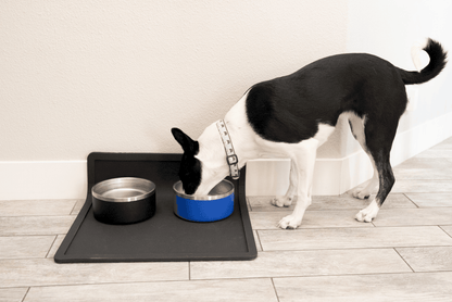 Silicone Feeding Placemat w/ Splash Guard (Black)