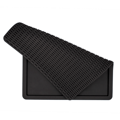 Silicone Feeding Placemat w/ Splash Guard (Black)