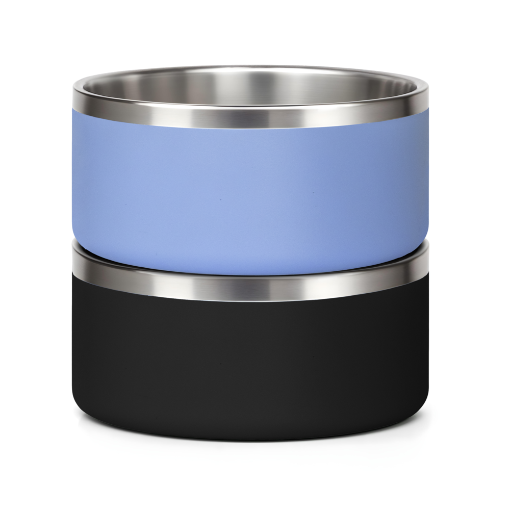 Stainless Steel Dog Bowl Bundle – Custom Color (2-Pack)