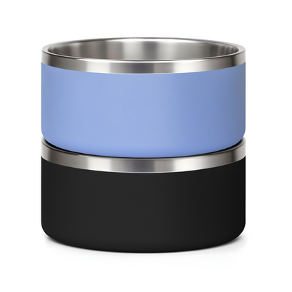 Stainless Steel Dog Bowl Bundle – Custom Color (2-Pack)