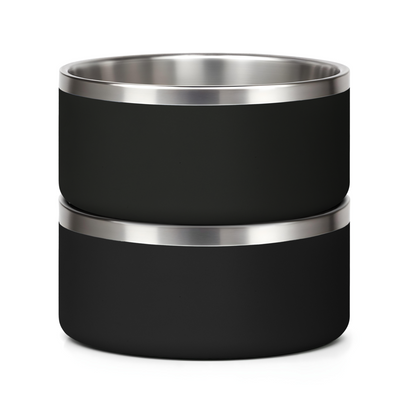 Stainless Steel Dog Bowl Bundle – Custom Color (2-Pack)