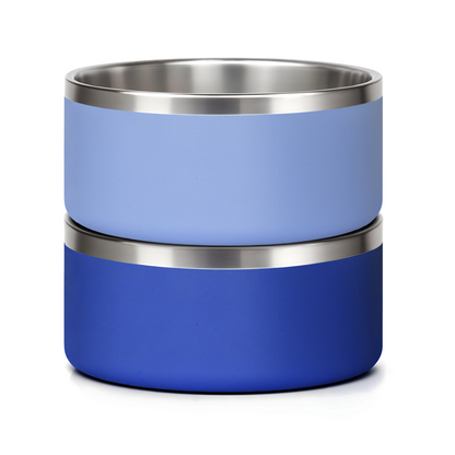 Stainless Steel Dog Bowl Bundle – Custom Color (2-Pack)