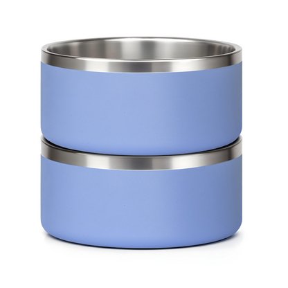 Stainless Steel Dog Bowl Bundle – Custom Color (2-Pack)