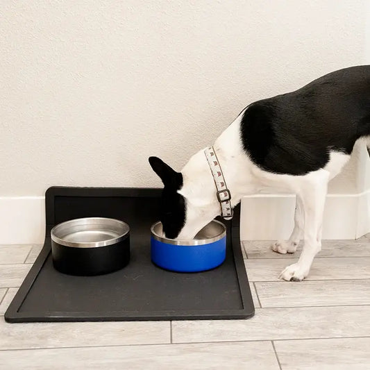 Silicone Feeding Placemat w/ Splash Guard (Black)