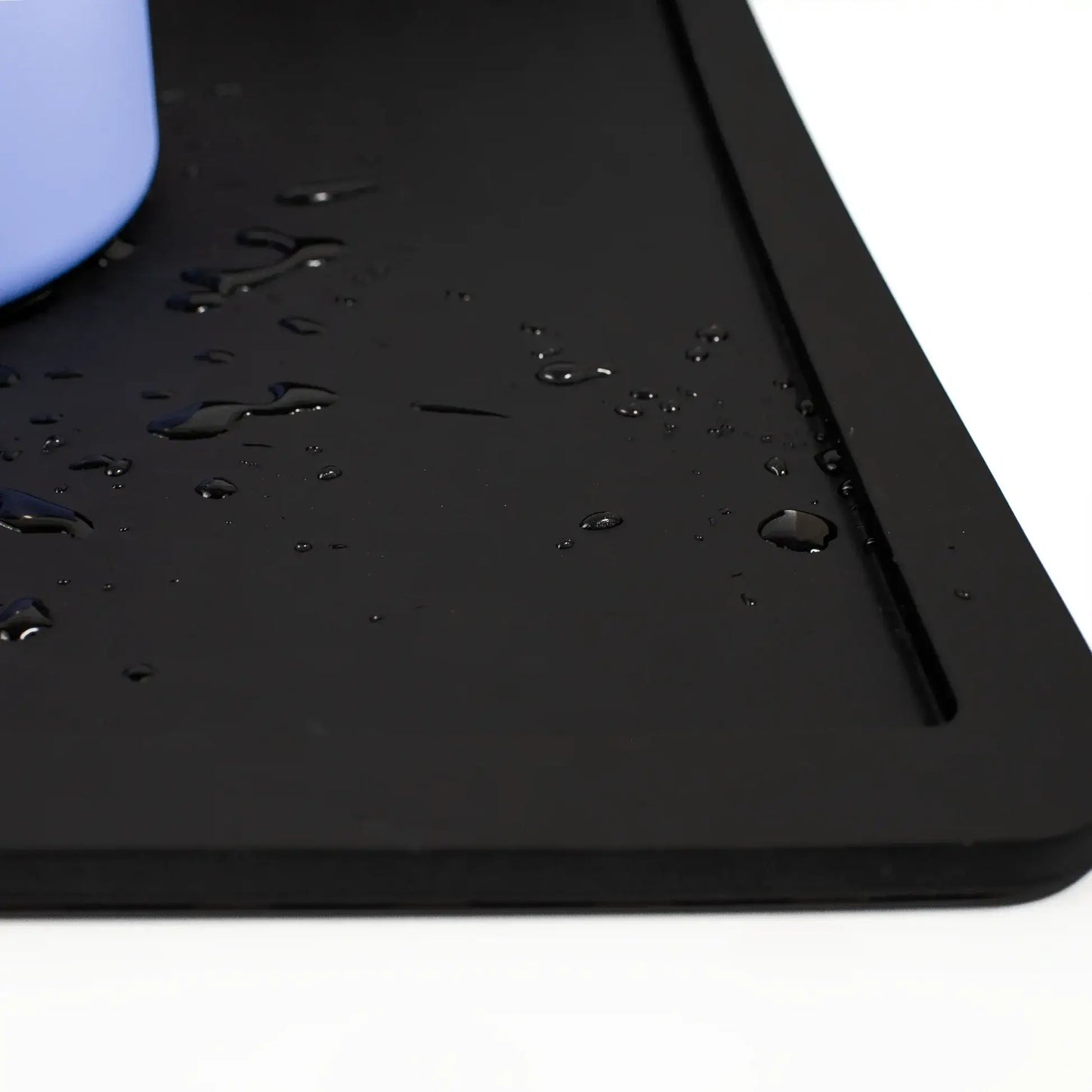Silicone Feeding Placemat w/ Splash Guard (Black)